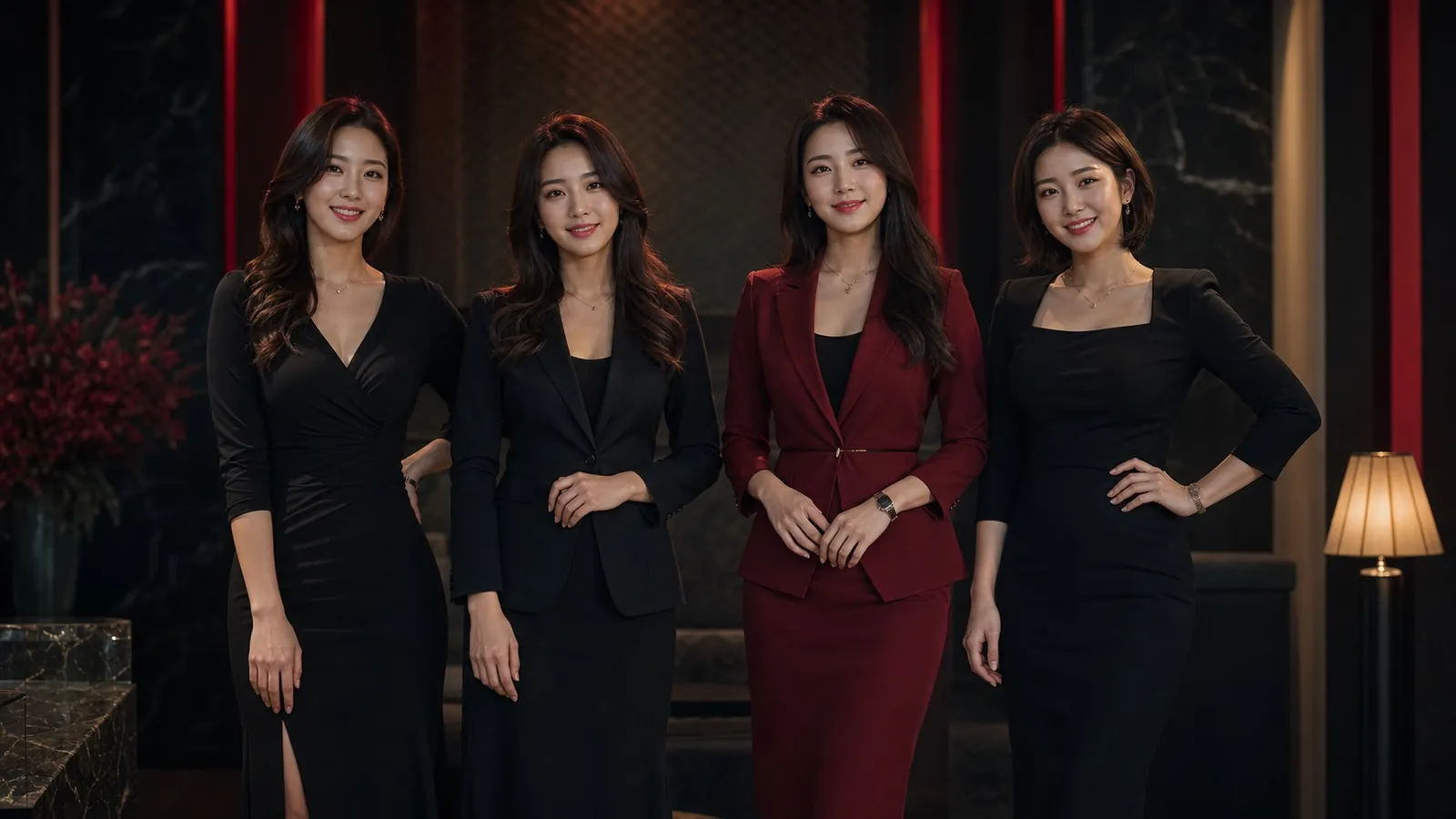 주안동룸싸롱 성인 직원 소개 연출 이미지